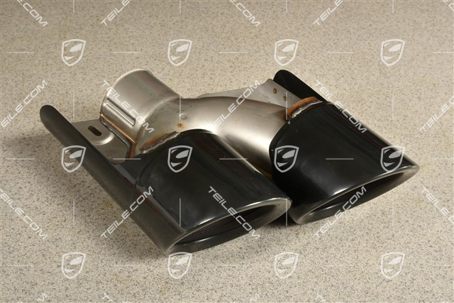 2,0L, Końcówka rury wydechowej, czarna, L