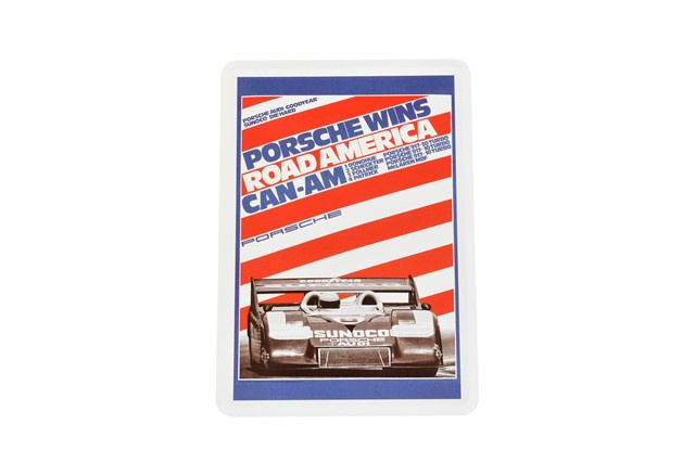 Porsche Museum  Porsche Blechkarte CanAm 917/30 10 cm x 15 cm