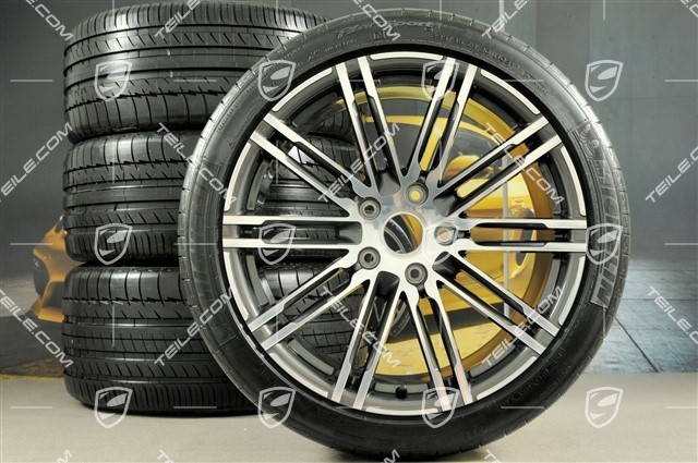 20" Turbo III Komplet kól letnich, Felgi 9,5J x 20 ET65 + 11J x 20 ET68 + NOWE opony Michelin Pilot Super Sport 255/40 ZR20 + 295/35 ZR20, bez RDK