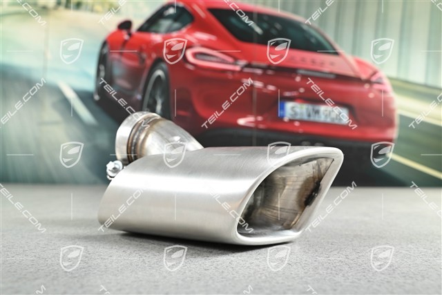 Końcówka rury wydechowej, zewnętrzna, Panamera Turbo, L