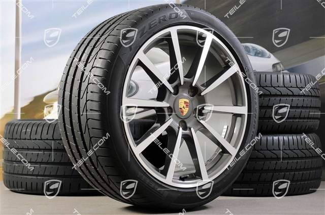 20" Komplet kół letnich Carrera Classic II, 8,5J x 20 ET51 + 11J x 20 ET70, opony letnie Pirelli 245/35 ZR20 + 295/30 ZR20