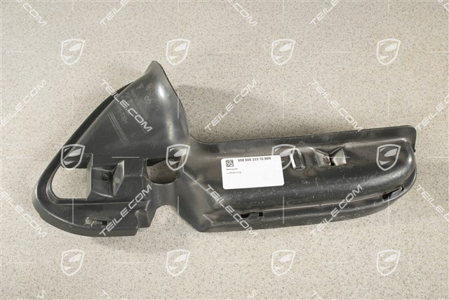 Air duct / guide / 4,8L Biturbo, Satin black, L