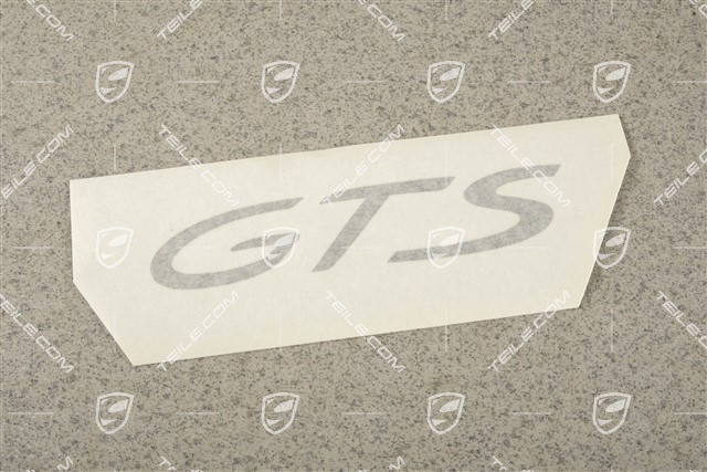 Dekorfolie seitlich mit Schriftzug GTS, Schwarz