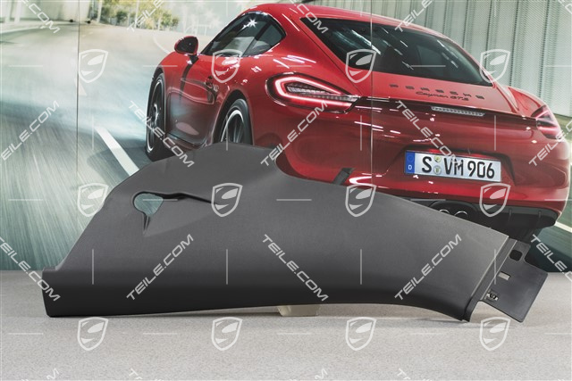 Verkleidung, hinten, Schwarz, L