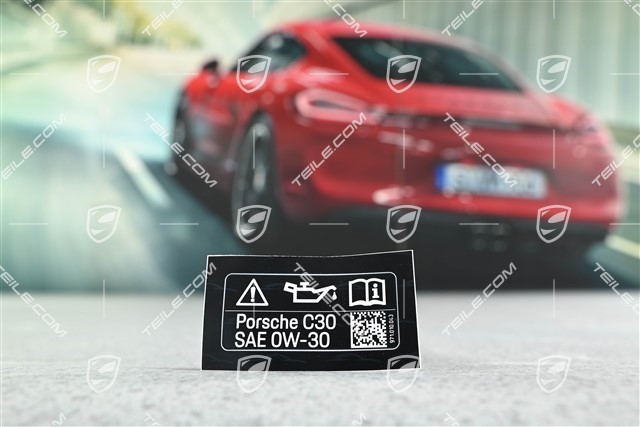 Klebeschild / Hinweiss, Empfohlenen Motoröl