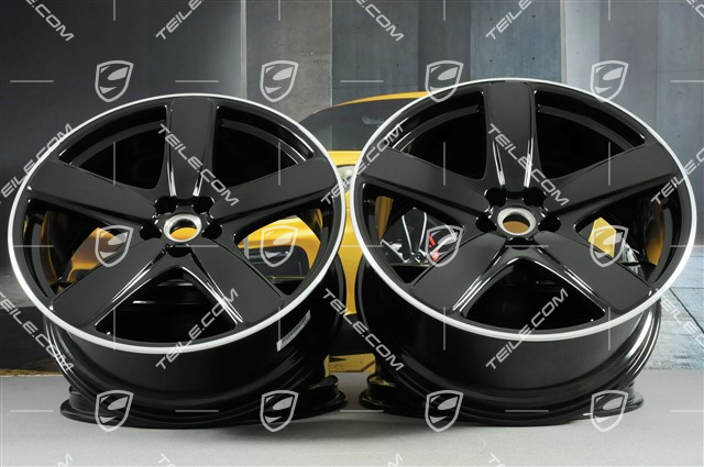 21" komplet felg Sport Classic, 9J x 21 ET26 + 10J x 21 ET19, czarne