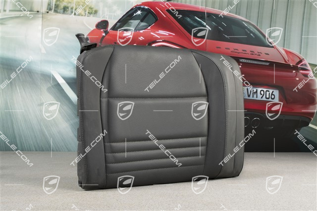 Notsitzrückenlehne / Rücksitz / Rückenlehne, hinten, Kunstleder, schwarz, coupe, R