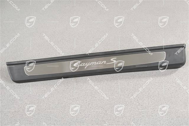 Listwa ozdobna, stal szlachetna, z napisem "Cayman S", R