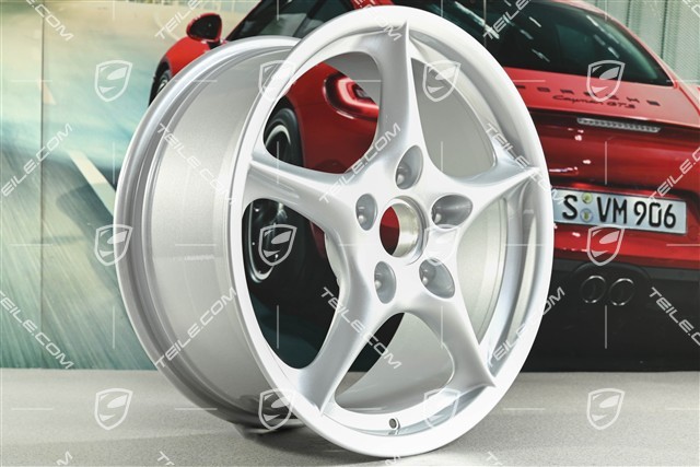 18-inch Carrera wheel set, 8J x 18 ET50 + 10J x 18 ET65
