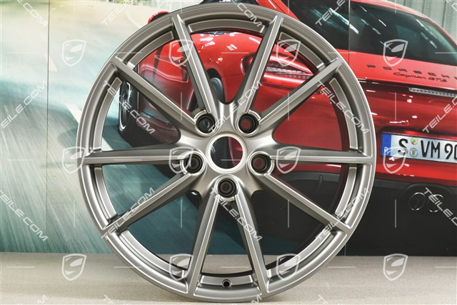 20" Felge Carrera S, 8,5J x 20 ET53, platinum-seidenmatt