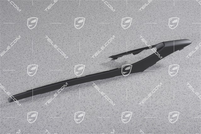 Front bumper disc / trim, GTS/Sport Design Package, Matt Black, L