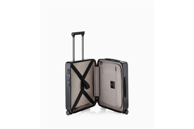 Walizka Porsche Design Roadster Hardcase 4W Trolley, czarna, rozmiar S, 38 x 55 x 23/27 cm