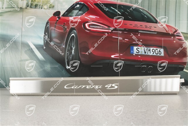 Blende, Einstiegleiste, 1 stuck, mit Beleuchtung, Edelstahl, Carrera 4S