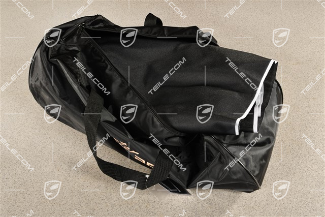 Dopasowany czarny pokrowiec na samochód Boxster 25 Years Design