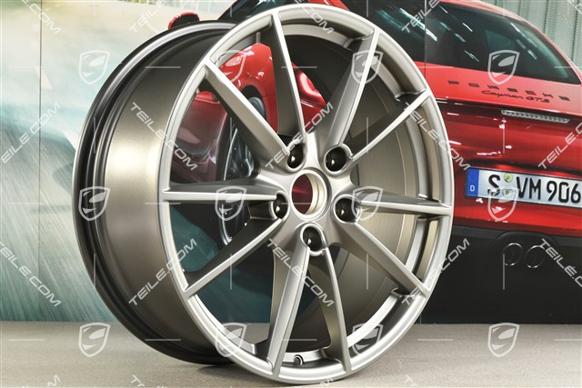 20" Felge Carrera S, 8,5J x 20 ET53, platinum-seidenmatt