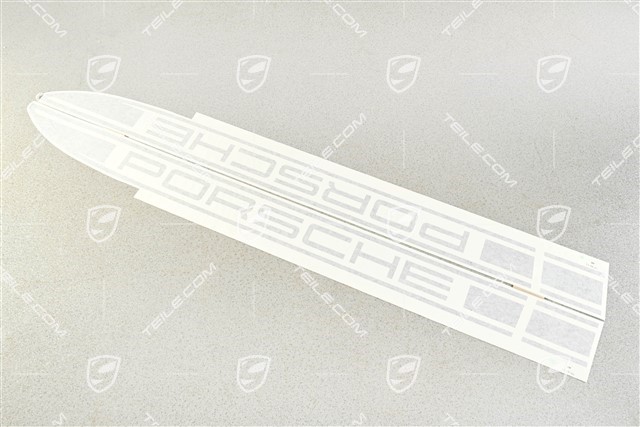 1 zestaw ozdobnych folii ozdobnych z napisem "PORSCHE", czarny