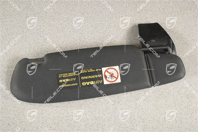 Sonnenblende, Cabrio, Kunstleder, schwarz, L