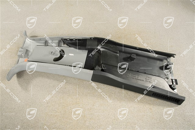 Verkleidung B-Säule, Satinschwarz Stahlgrau, L
