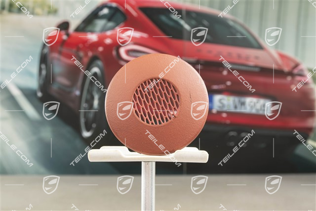 Rosette, Temperature sensor, Leather, Boxster red