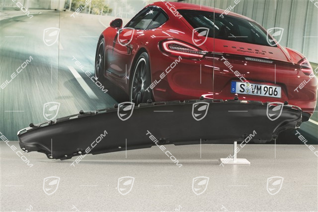 Air guide / duct, black matte, upper / On road front end