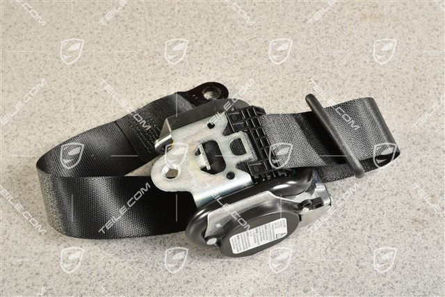 Seat belt, front, Black, Cabrio, R