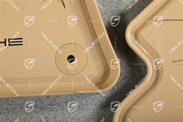Fußmatten / Fussmattensatz Gummi-Fußmatten, 4-Zonen-Klimaanlage, Luxorbeige RHD