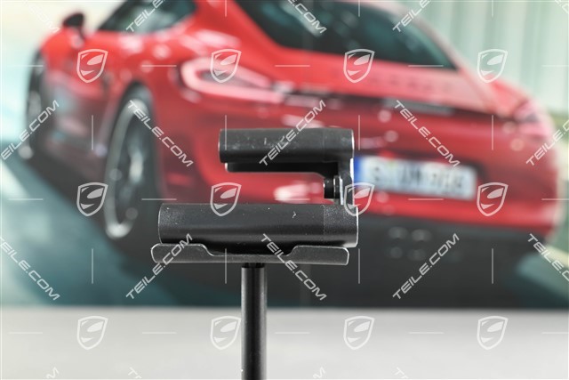 Seat rail cover, front, Black, R