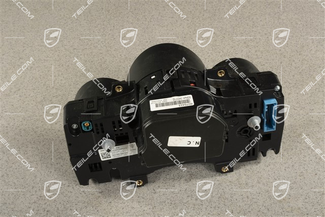 Instrument cluster, Silver/black face gauges, Tiptronic, 3.0 TDI