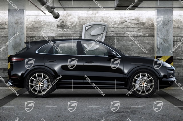 21" Cayenne Exclusive Design Sommerräder Satz, Felgen 9,5J x 21 ET46 + 11,0J x 21 ET58 + Pirelli P Zero Sommerreifen 285/40 R21 + 315/35 R21, mit RDK-Sensoren