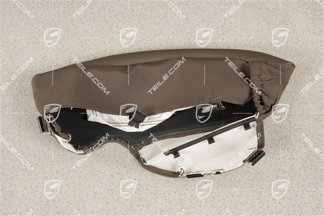 Tapicerka oparcia, poszycie boczne, perforacja Airbag, Saddle Brown, L