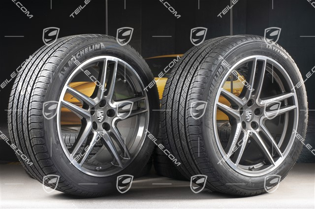 20-inch "Macan Turbo" all-season-wheels set, rims 9J x 20 ET26 + 10J x 20 ET19, all-season-tyres 265/45 R 20 + 295/40 R 20, with TPMS