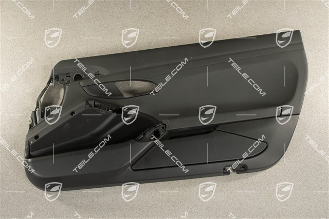 Tapicerka drzwi skóropodobna, bez listwy ozdobnej, System audio ASK, czarna, R