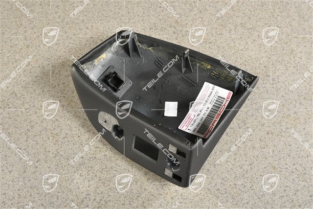 Blende, Vorbereitung Telefon, Kunstleder, Schwarz