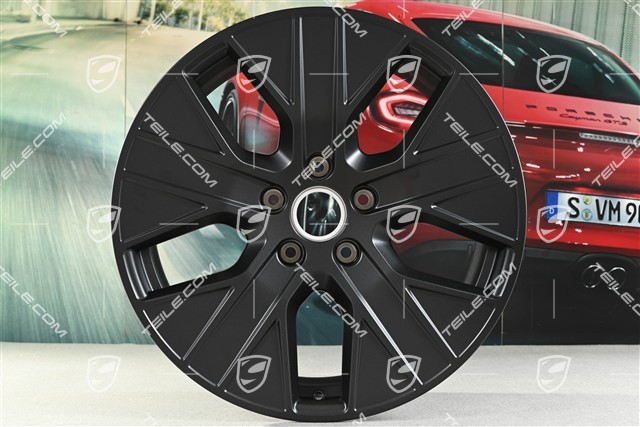 20" Felgensatz Turbo Aero, 9J x 20 ET54 + 11J x 20 ET60, in Schwarz Seidenmatt