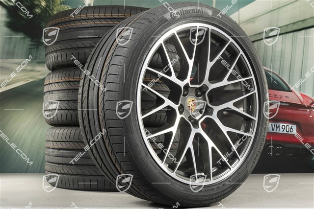 21" koła letnie, komplet, RS Spyder Design, felgi 9,5J x 21 ET27 + 10J x 21 ET19 + opony letnie Continental 265/40 R21 + 295/35 R21, z czujnikami ciśnienia