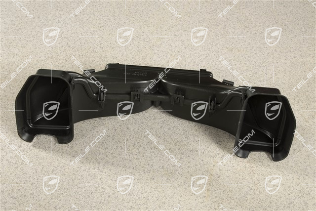 Dashboard centre vent air guide