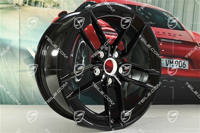 20" felga Carrera Exclusive Design, 8,5J x 20 ET50, czarny wysoki połysk