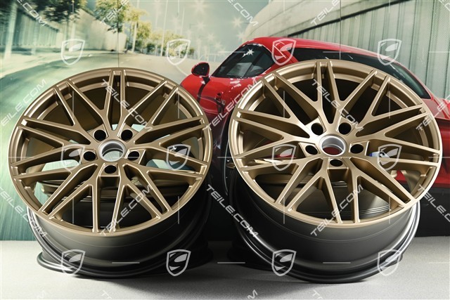 21" Felgensatz Cayenne RS Spyder Design, 11J x 21 ET49 + 9,5J x 21 ET46, neodyme