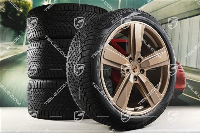 22-inch winter wheel set Cayenne Exclusive Design Sport, wheel rims 10J x 22 ET48 +11,5J x 22 ET52 + Pirelli winter tyres 285/40 R22 + 315/35 R22,  neodyme