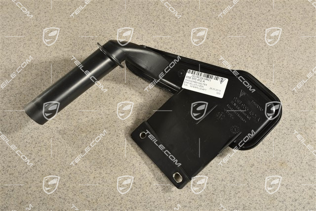 Filler neck for windshield wash system reservoir / tank
