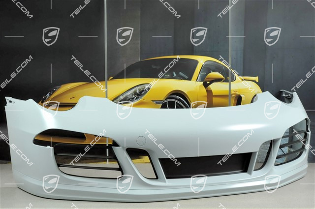 Zderzak przedni SportDesign, komplet, zawiera: spoiler (listwa) + kratki, bez otworów na czujniki parkowania (PDC) / bez spryskiwaczy