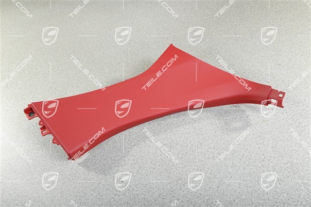 Tapicerka słupka-B, część dolna, czerwona / Carrera Red, R