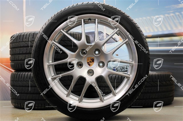 20" Koła letnie komplet RS Spyder, felgi przednie 9,5J x 20 ET65 + tylne 11J x 20 ET68 + opony letnie Pirelli PZero 255/40 ZR20 + 295/35 ZR20, z czujn