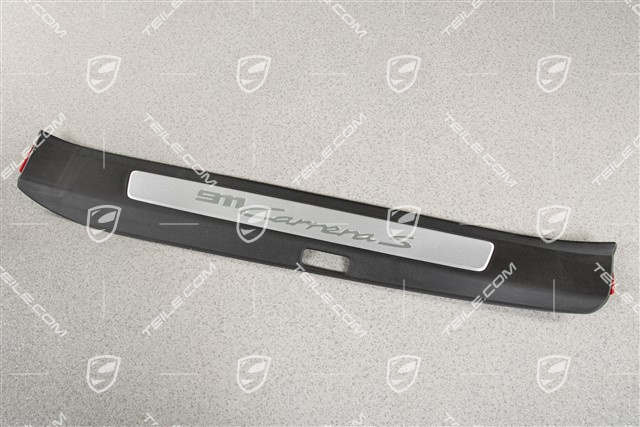 Einstiegleiste, Schwarz/Aluminium-gebürstet, ''911 Carrera S'', L