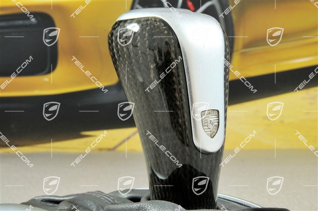 Gałka zmiany biegów, CARBON, popielata space grey