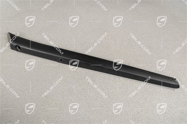 Schluesselleiste, Kunstleder, Schwarz, L