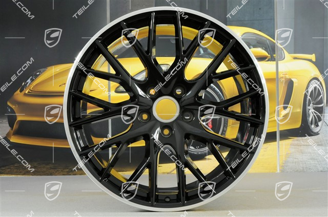 21" Felga Panamera Sport Design, 11,5J x 21 ET69, czarny wysoki połysk