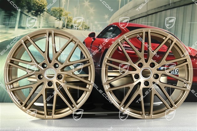 21" Felgensatz Cayenne RS Spyder Design, 11J x 21 ET58 + 9,5J x 21 ET46, neodyme