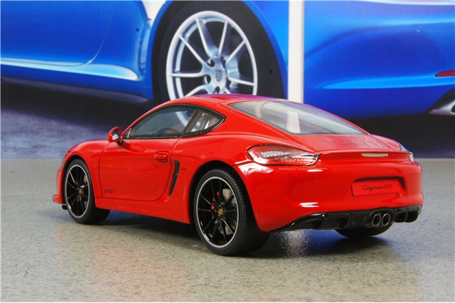 GT SPIRIT Porsche Cayman GTS (981C), red, scale 1:18