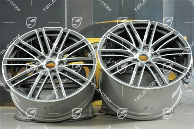 20" Felgensatz Turbo IV, 11,5J x 20 ET56 + 8,5J x 20 ET49, Titan